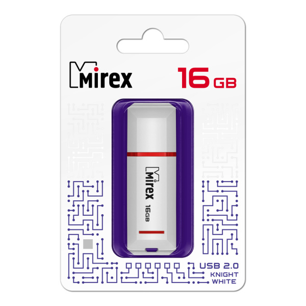 Флэшка 16Gb Knight белая