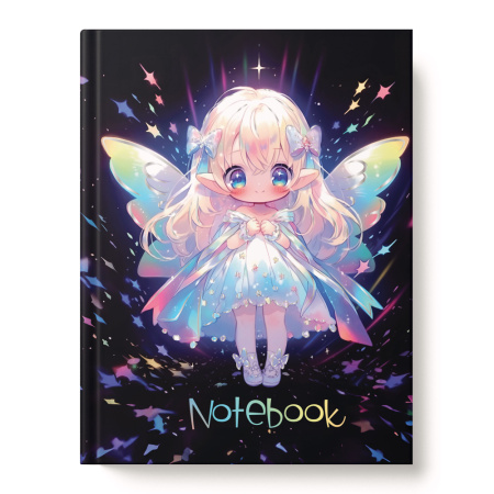 Кн.записная А6 7Бц  64л Полет, фольга