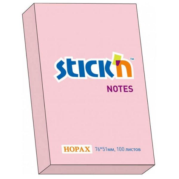 Стикер 51х76мм Розовый 100л