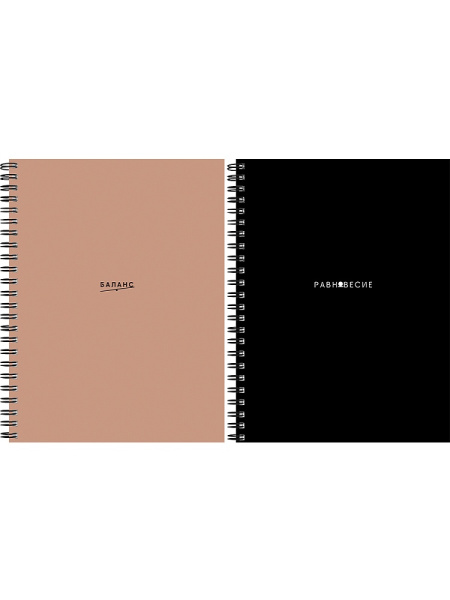 Тетрадь гребень  48л Цвет и минимализм-2, софт-тач