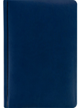 Ежедневник А5 7БЦ Pelle Italiana синий, кожзам, 128л