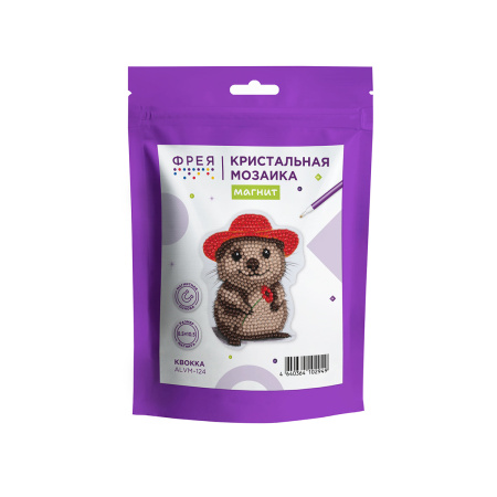 Кристальная мозаика Магнит "Квокка" 8,5*10,5см