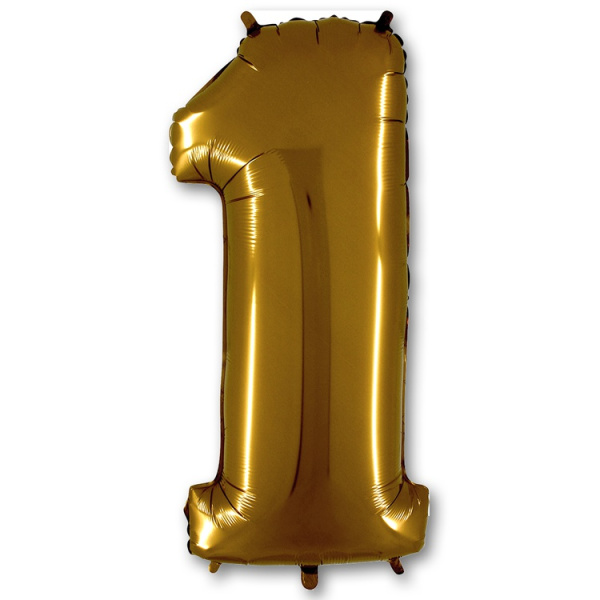 Шар возд. фольга цифра 40" 1 Gold
