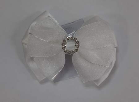 Зажимы д/волос Бант белый