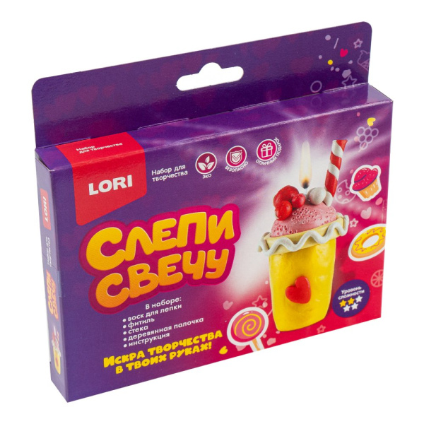 Набор д/творчества Лепим свечи "Коктейль"
