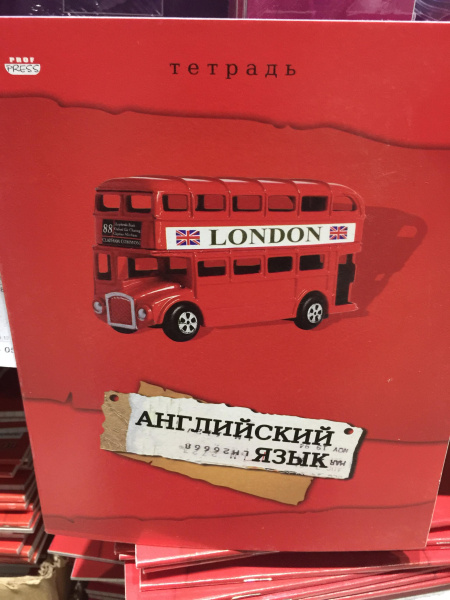 Тетрадь темат. 36л Красная Английский язык