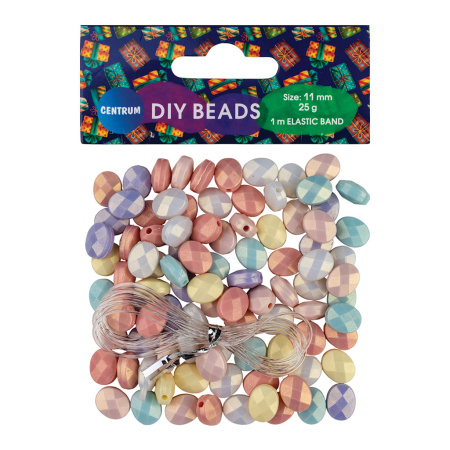 Бусины Геометрические 11мм, акрил