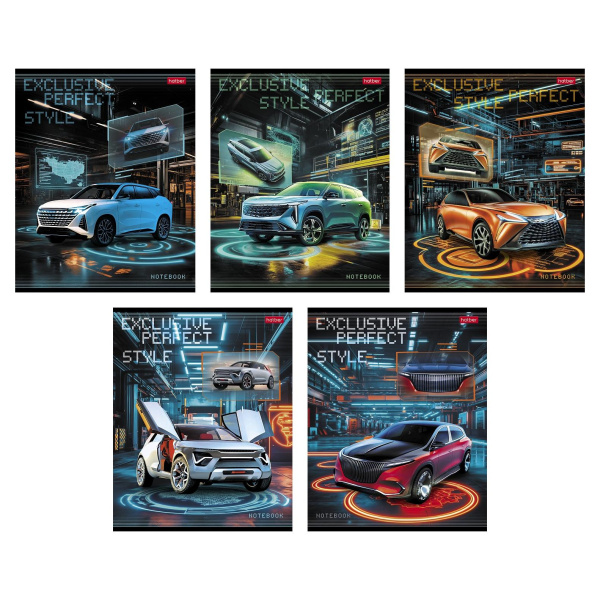 Тетрадь 40л Exclusive car, пластик обл с печатью