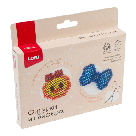 Фигурки из бисера. Брелоки "Уточка, бантик"