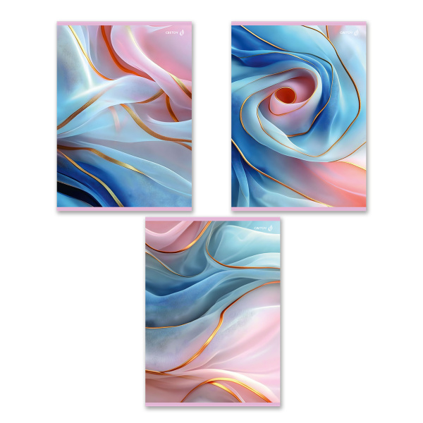 Тетрадь А4  48л Нежный шёлк