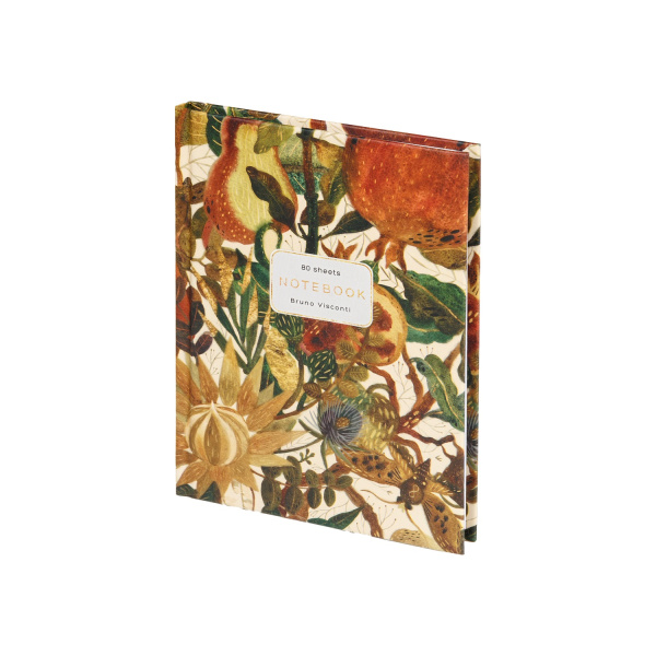 Бизнес-блокнот А6  80л 7Бц Flora. Тропические фрукты