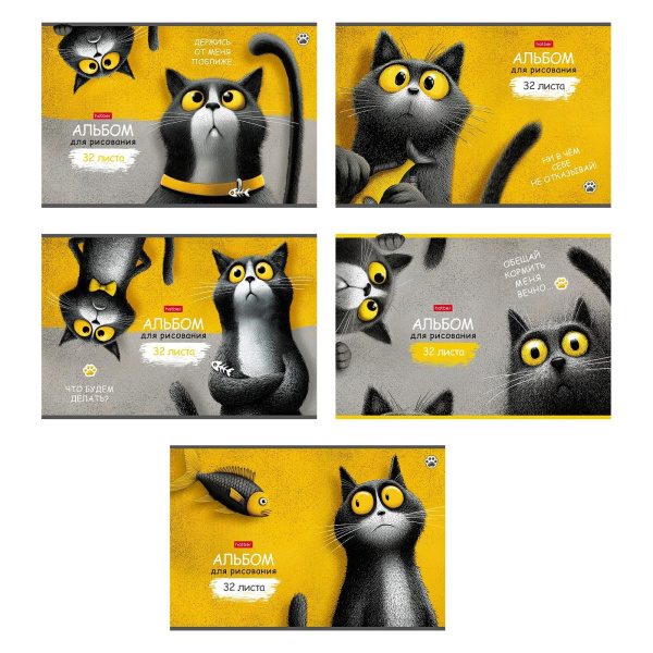 Альбом 32л Пушистый философ, тиснение