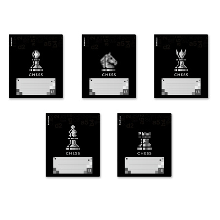 Тетрадь 18л клетка ЕК Chess Player, выб.лак