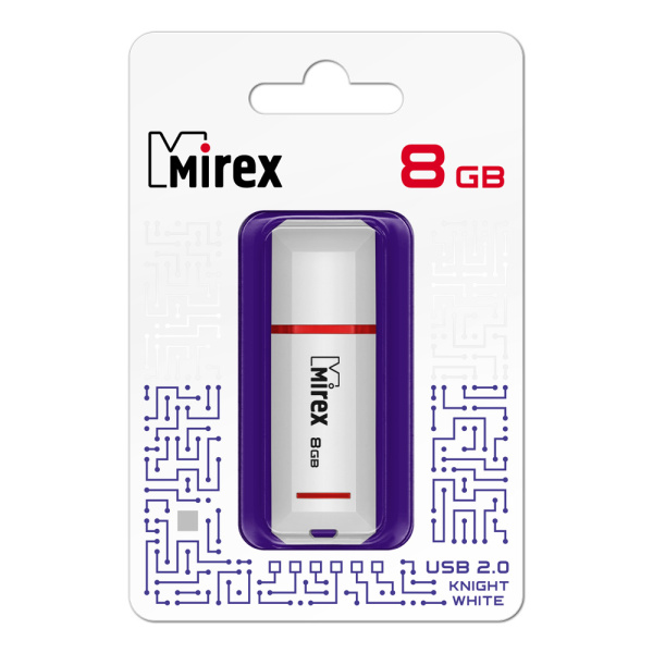 Флэшка  8Gb Knight белая