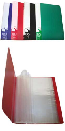 Папка 40 вклад Ассорти PV корешок 0.65мм ^