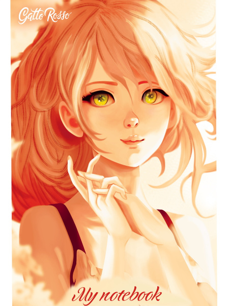 Блокнот А5  40л Gatto Rosso. Чувственность