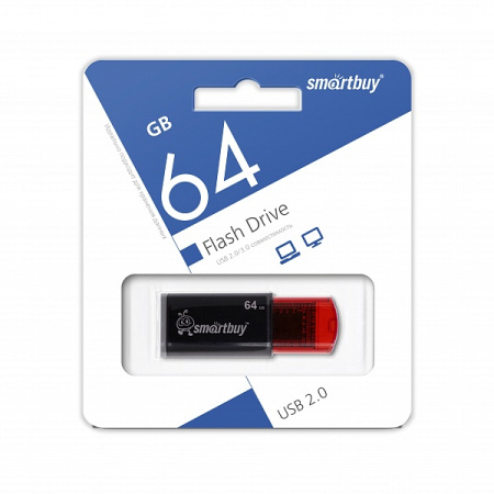 Флэшка 64Gb Clue черный