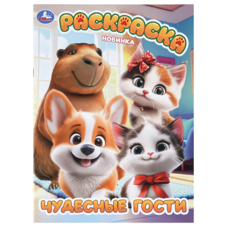 Раскраска А4 Чудесные гости