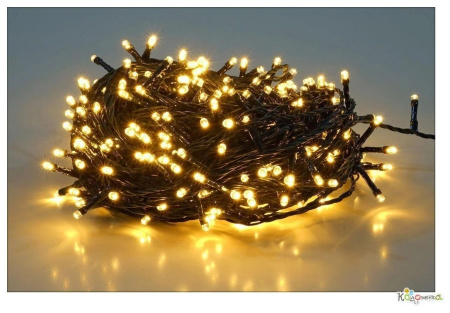 яЭл.Гирлянда 500 LED Теплый черный провод