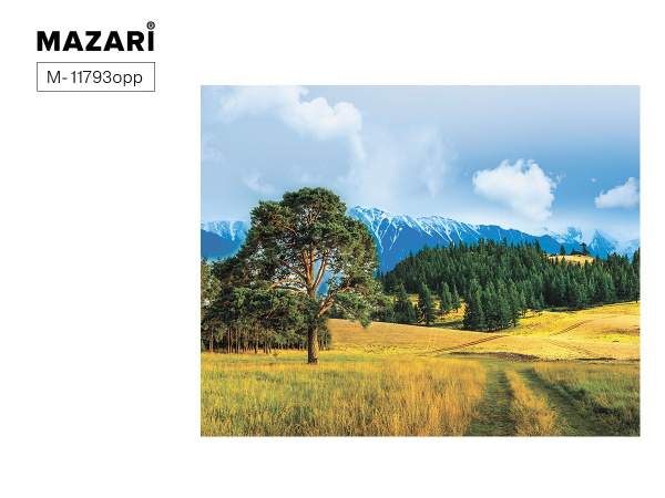 Алмазная мозаика 40*50см Красивый пейзаж,  в пакете