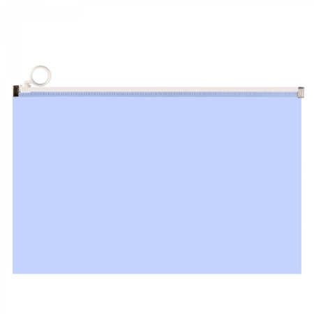 Папка на молнии А4 Голубая