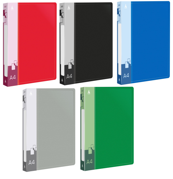 Папка с 4-мя кольцами 40мм Чёрная