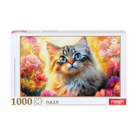 Пазлы 1000 эл Кот на закате