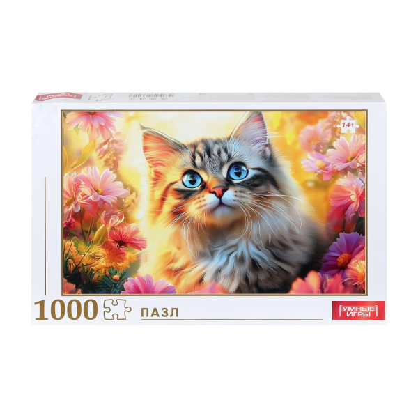 Пазлы 1000 эл Кот на закате