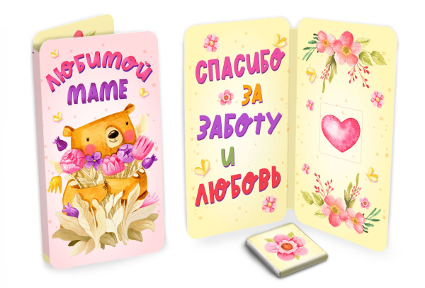 Шоколад открытка  5г Любимой маме