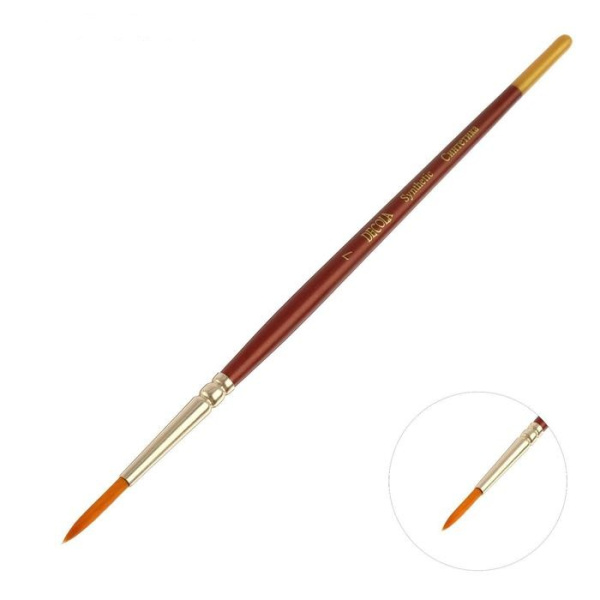 Кисть синтетика  № 7 (3,8мм)  Decola круглая