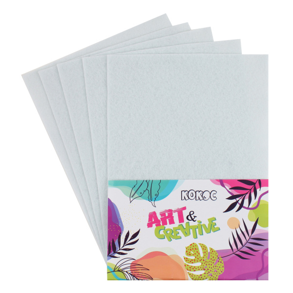 Фетр Белый 1мм  5л