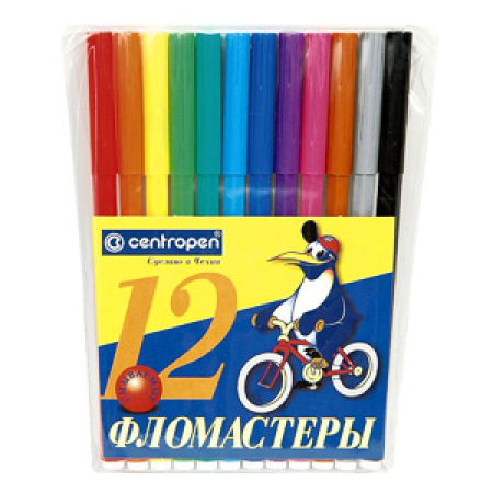 Фломастеры Пингвин 12цв.