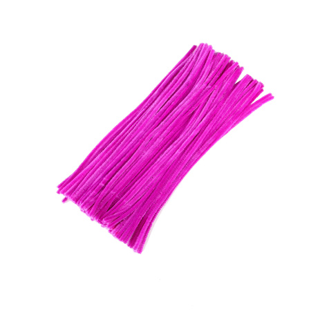 Пушистая проволока 30см/25шт Фуксия