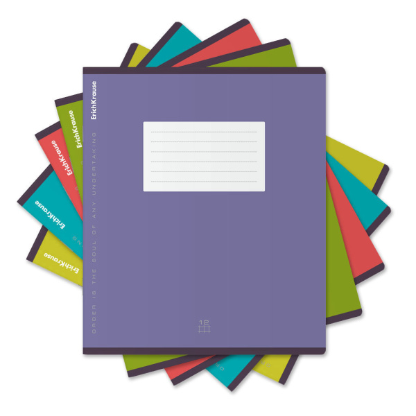 Тетрадь 12л клетка Unicolor Bright