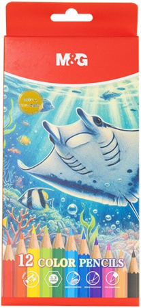 Карандаши M&G Water world 12цв