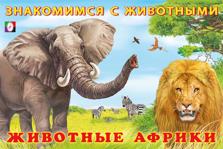 Книжка А5 Знакомимся с животными. Животные Африки