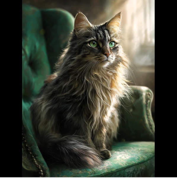 Алмазная мозаика 40*50см Кот