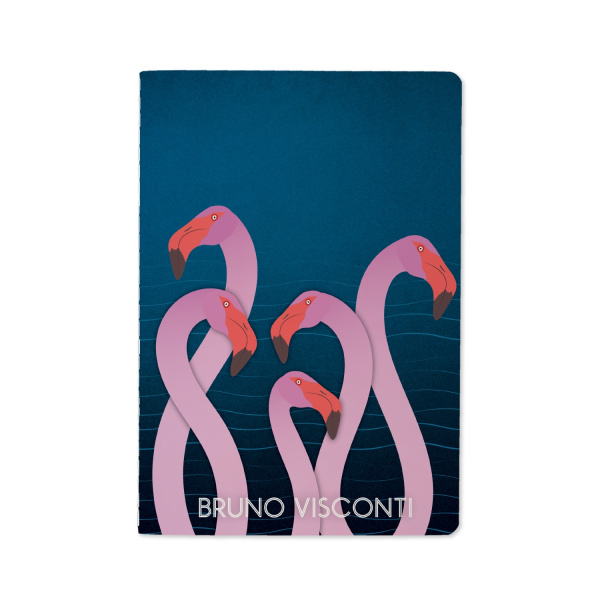 Тетрадь 40л Евроформат Bruno Visconti Фламинго  АКЦИЯ