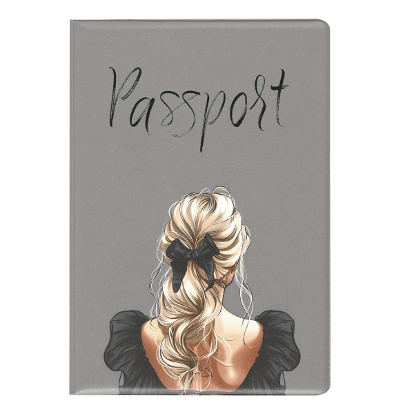 Обложка/паспорта ПВХ Чёрный бант