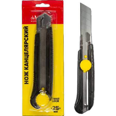 Нож канцелярский большой 25мм