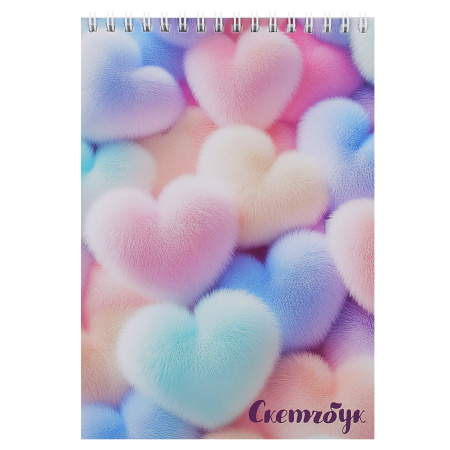 Скетчбук/гребень А5 40л Pastel 100гр