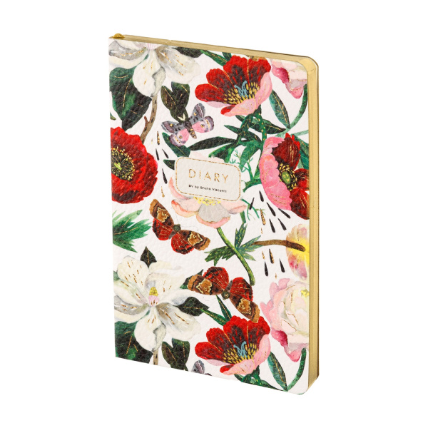 Ежедневник А5 Мягк.обл. Flora. Пионы, кожзам