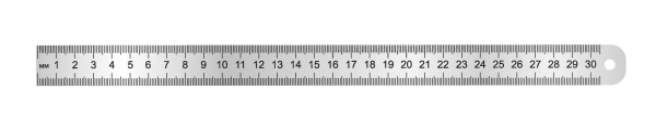 Линейка металл  30см