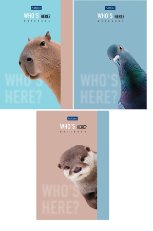 Блокнот А6  40л Кто здесь?, на склейке