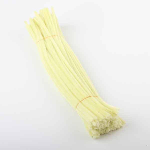 Пушистая проволока 30см/25шт Жёлтый пастель