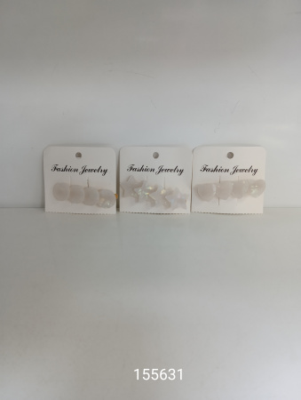 Зажимы д/волос перламутр