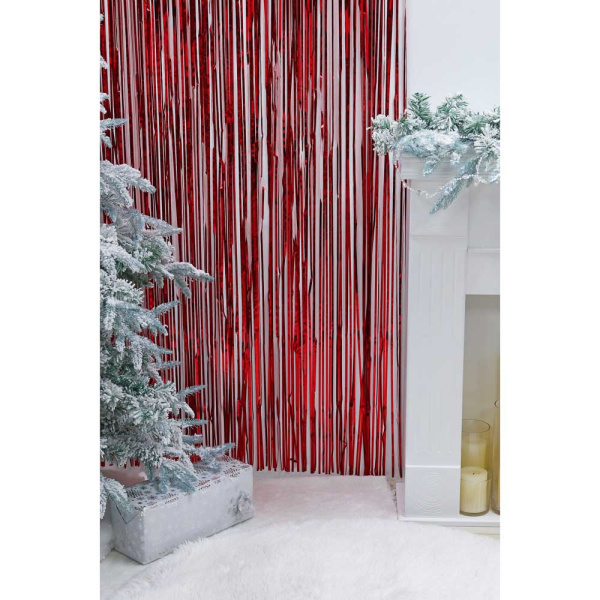 яЗанавеска из дождика 200*100см (красный, зеленый, белый)