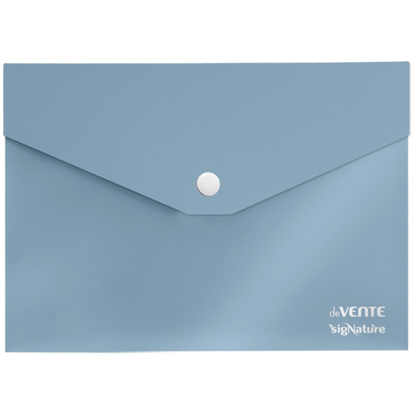 Папка-конверт кнопка А5 SigNature сумеречно-синяя