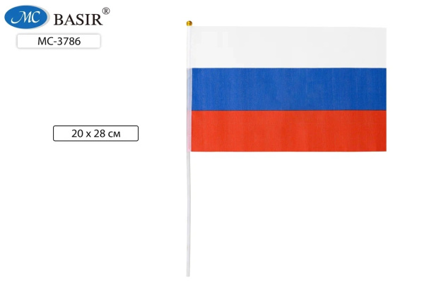 Флаг "Россия" триколор 20*28см