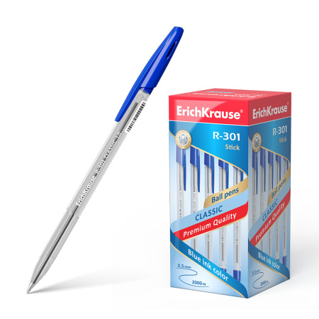 Ручка шарик. EK R-301 Classic Stick 1,0мм, черная